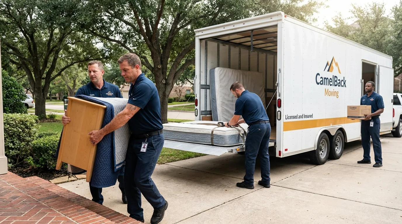 Crew loading residential truck for cross-state move from Duncannon, PA